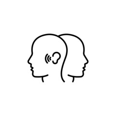 Better Communication icon in vector. logotype