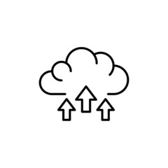 Upload icon in vector. logotype