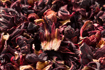 Raw Red Organic Dried Hibiscus Flower Tea
