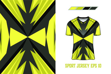 T-shirt sports design for racing jersey cycling football gaming premium vector