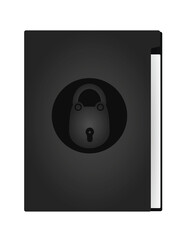 Locked folder. safety concept. vector