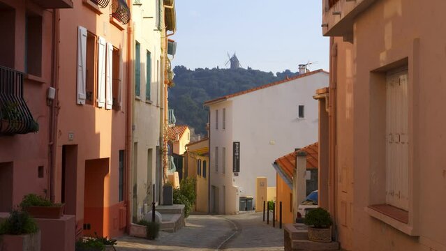 Collioure traditional village with colorful houses on the south of France