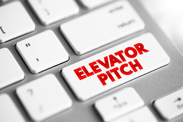 Elevator pitch - short description of an idea, product, or company that explains the concept in a...