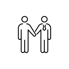 Partnership icon in vector. logotype