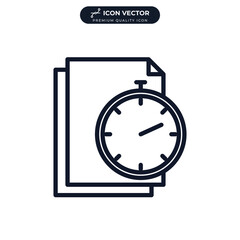 deadline icon symbol template for graphic and web design collection logo vector illustration