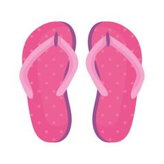 pink flip flops icon