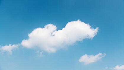 Blue sky with white clouds background