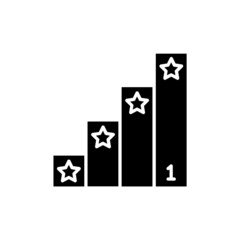 Ranking icon in vector. logotype