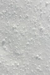 Close up of Graupel Snow pellets, formed when supercooled water droplets Freeze onto Snow Crystals