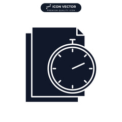 deadline icon symbol template for graphic and web design collection logo vector illustration