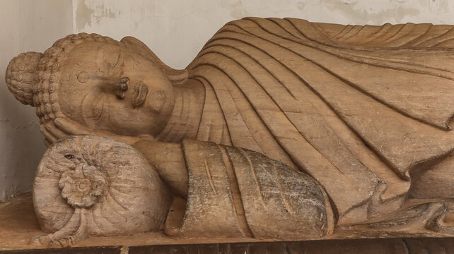 Sculpture In Udayagiri And Khandagiri Caves Near The City Of Bhubaneswar In Odisha, India