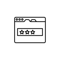 Page Rank icon in vector. logotype