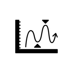 Financial Graph icon in vector. logotype