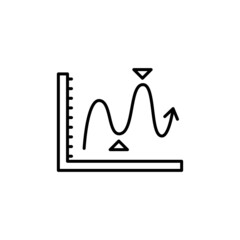Financial Graph icon in vector. logotype