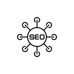 Seo Planning icon in vector. logotype