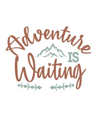 Fototapeta premium adventure t-shirt, mug design