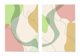 Abstract background in pastel colors. For cover, banner