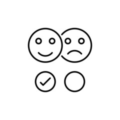 Fototapeta premium Emotional Reaction icon in vector. logotype