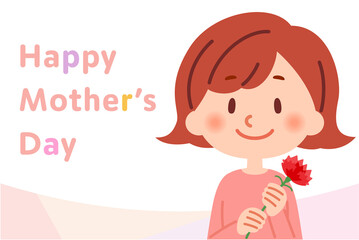 母の日イラスト　バナー・ポスター