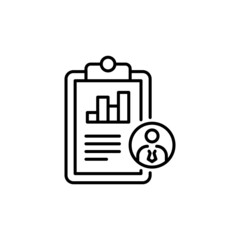 Performance Review icon in vector. logotype