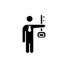 Key Employee icon in vector. logotype