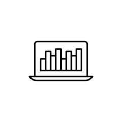 Statistics icon in vector. logotype