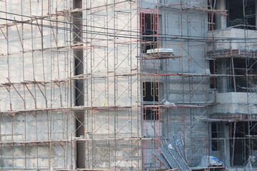 Construction workers or builder workers working on contruction site.
