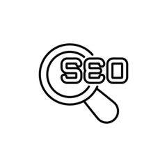 SEO icon in vector. logotype