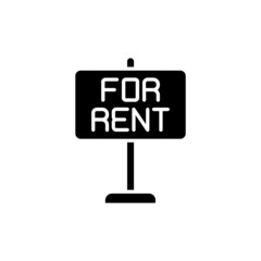 For Rent icon in vector. logotype
