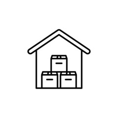 Fototapeta na wymiar Warehouse icon in vector. logotype