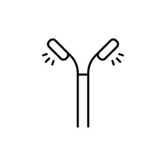 Street Lighting icon in vector. logotype