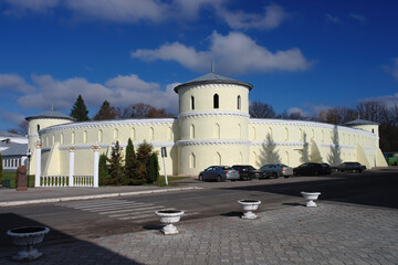 Scenic view of Round Yard - unique historical mansion in Trostyanets, Sumy region, Ukraine