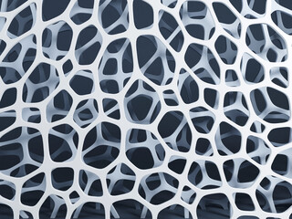 Abstract technological voronoi background. 3d rendering