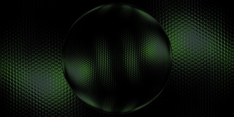 intricate pattern emerald green shades on a dark background