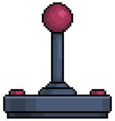 Pixel art joystick video game old vector icon for 8bit game on white background  © Kaleb
