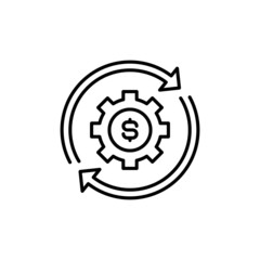 Money Management icon in vector. logotype