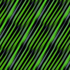 creative bright green striped design on a plain black background