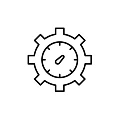Time Management icon in vector. logotype