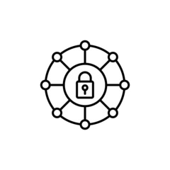 Private Network icon in vector. logotype