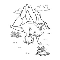 Dinosaur coloring pages for kids