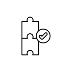 Solution icon in vector. logotype