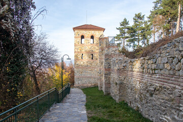 Obraz premium Ruins of the late antique Hisarlaka Fortress, Kyustendil, Bulgaria