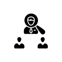 Recruitment icon in vector. logotype