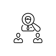 Recruitment icon in vector. logotype