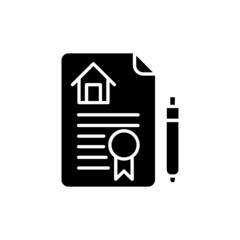 Property Document icon in vector. logotype