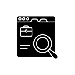 Online Job Search icon in vector. logotype