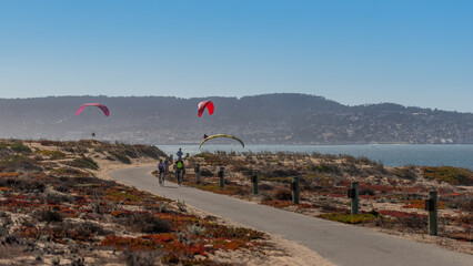 Sports along the coast in Monterey Ca.