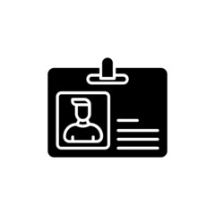 Employee Card icon in vector. logotype