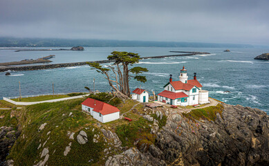 Battery Point Lighthouse in Crescent City, California, United States © Ct Photography/Wirestock Creators