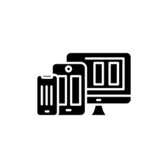 Responsive Web Design icon in vector. logotype
